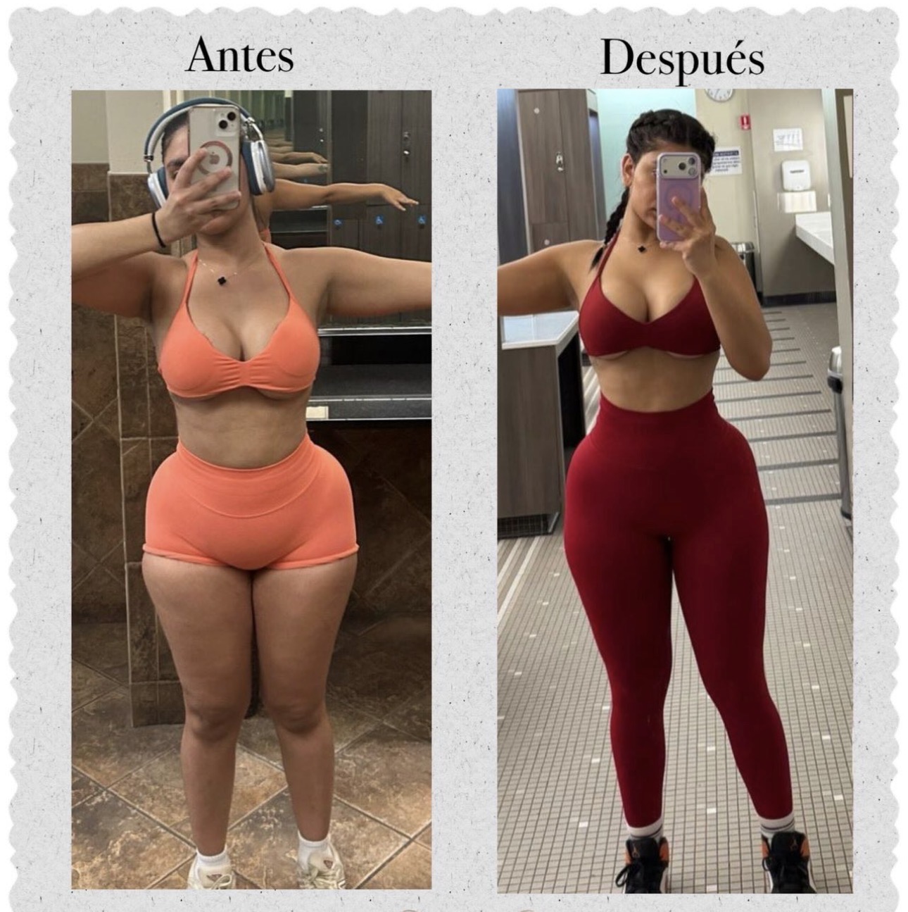 Antes y después: clienta real luego del tratamiento de 30 días con Ultra Slim by Julis